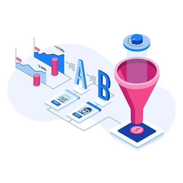 Illustration of A/B testing graphs and their results